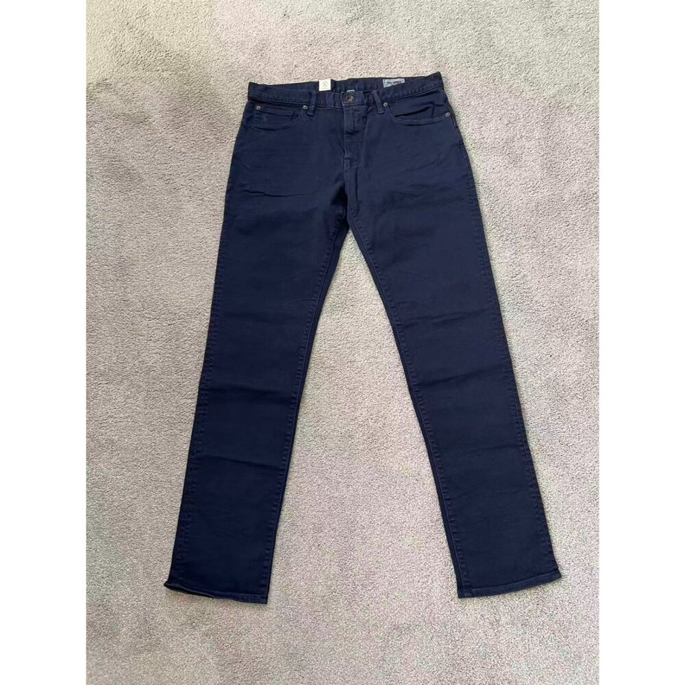 NWT Todd Snyder SLIM FIT 5-POCKET CHINO Denim Jeans Navy Blue Mens 34x34 - Picture 2 of 13